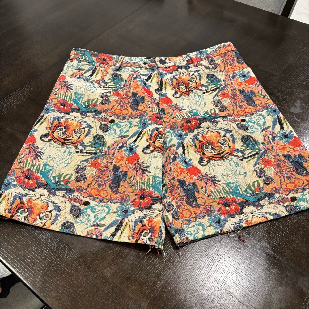 Ansel Tapestry Relaxed Shorts - Multi Color